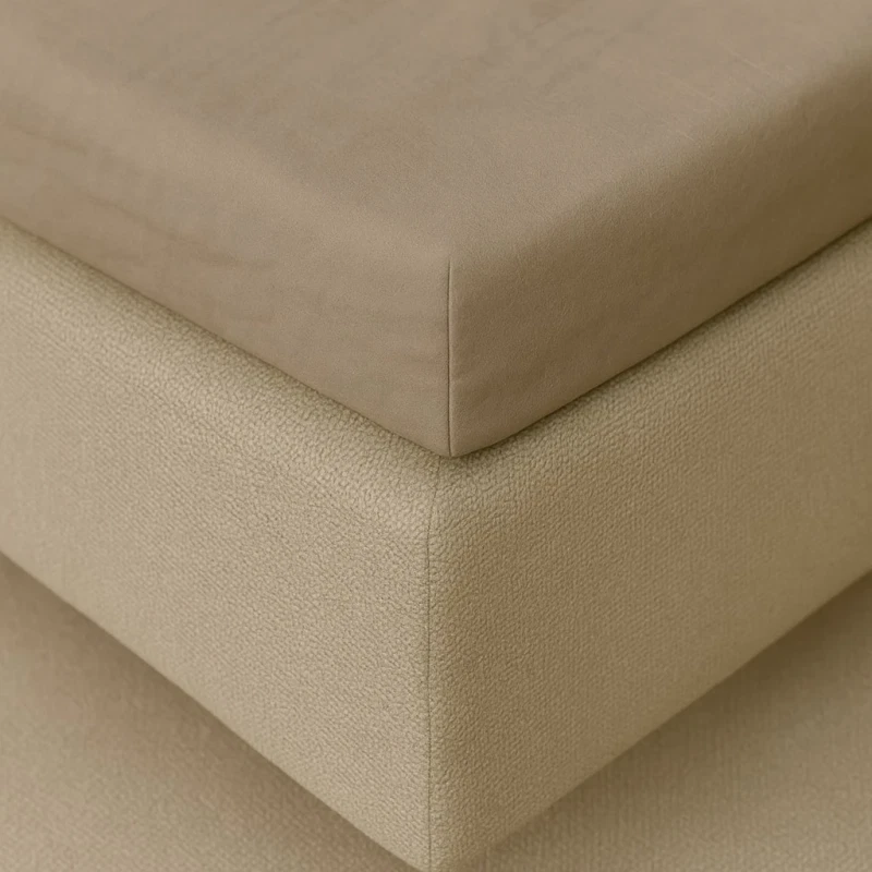 Kuvertlagen 90x200 cm - bomuldssatin - Soft feel - taupe - Luna Denmark